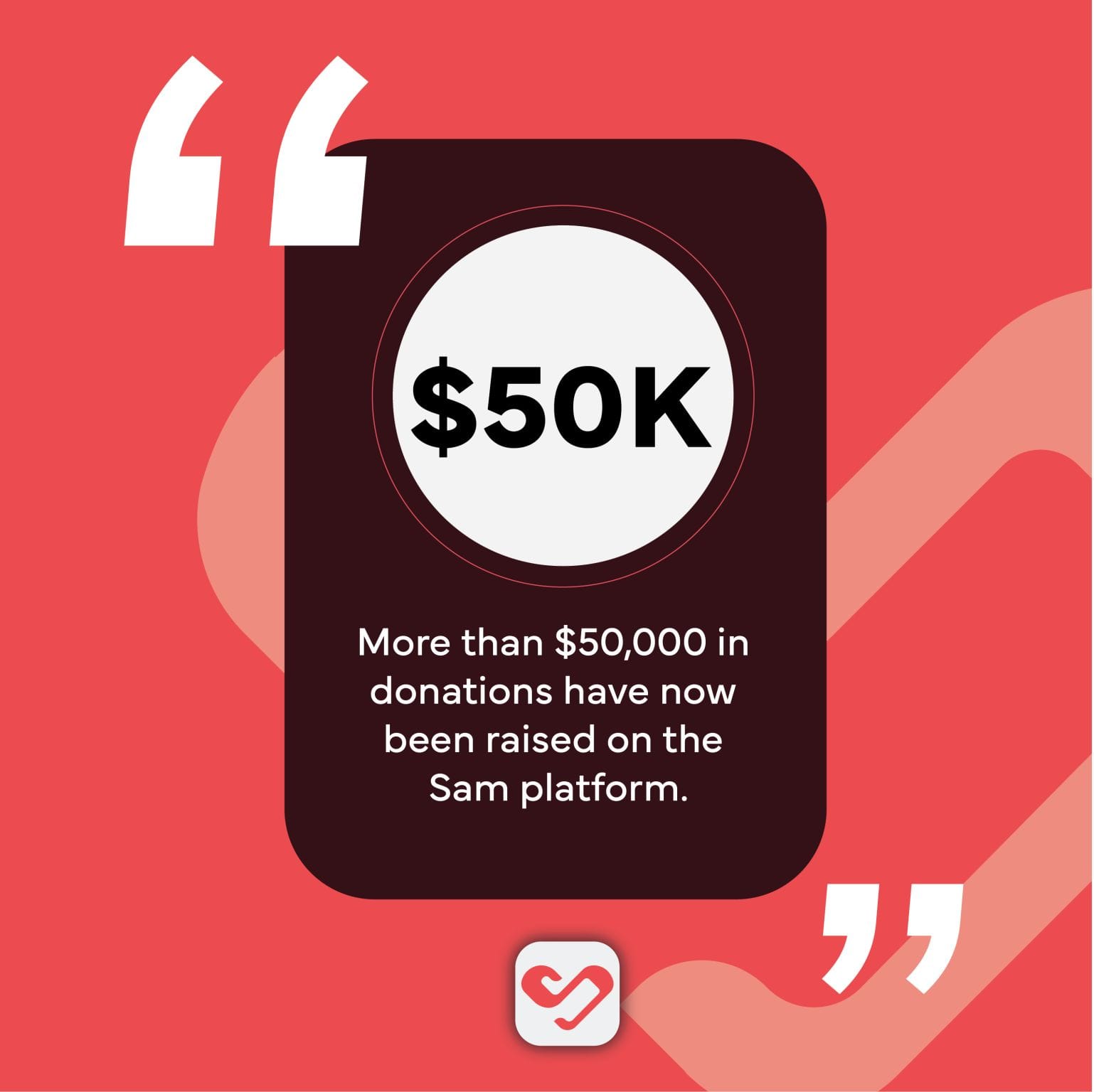 Sam Payments celebrates $50,000 of donations raised for charity